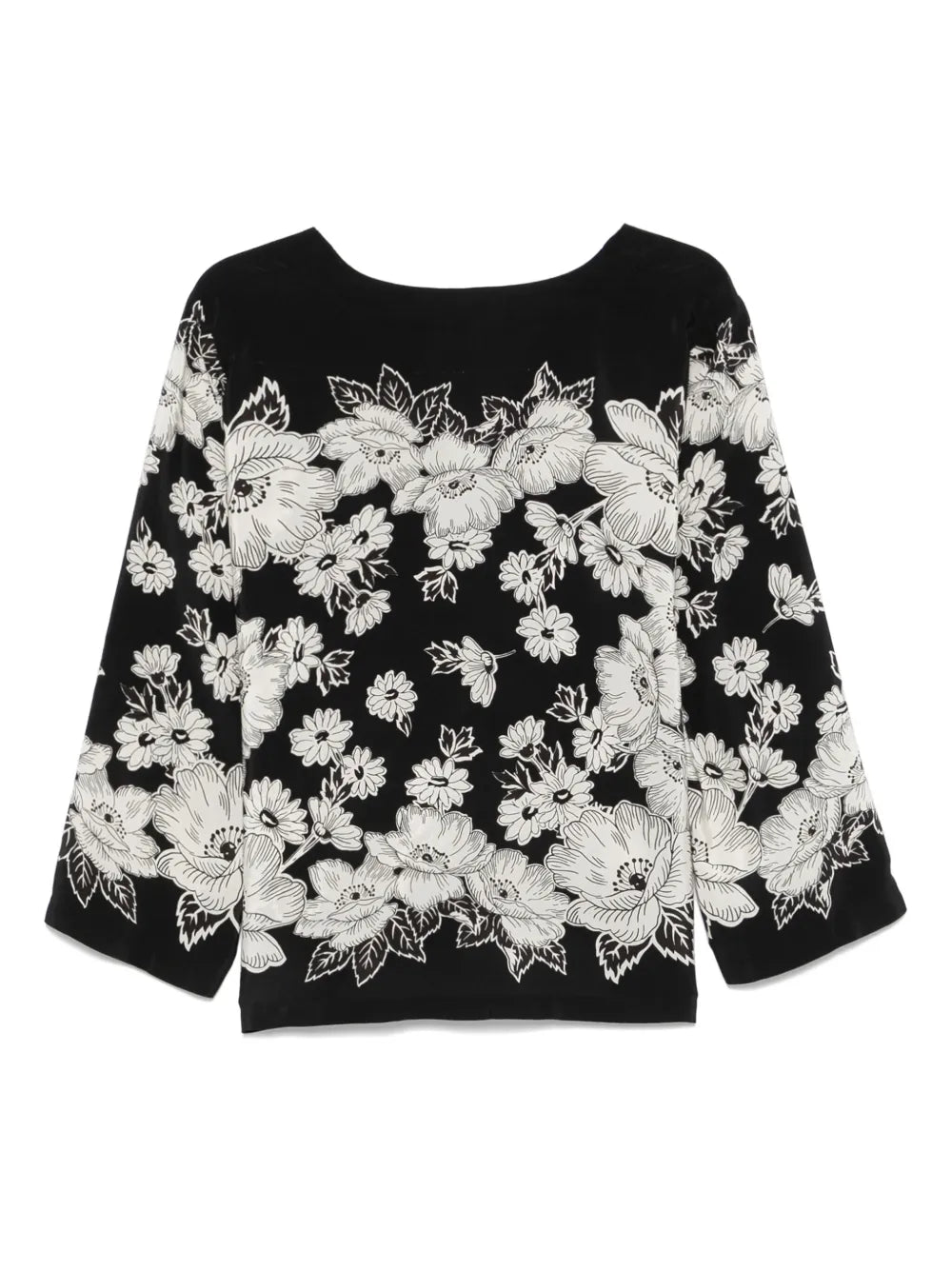 Floral-Print Blouse