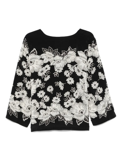 Floral-Print Blouse