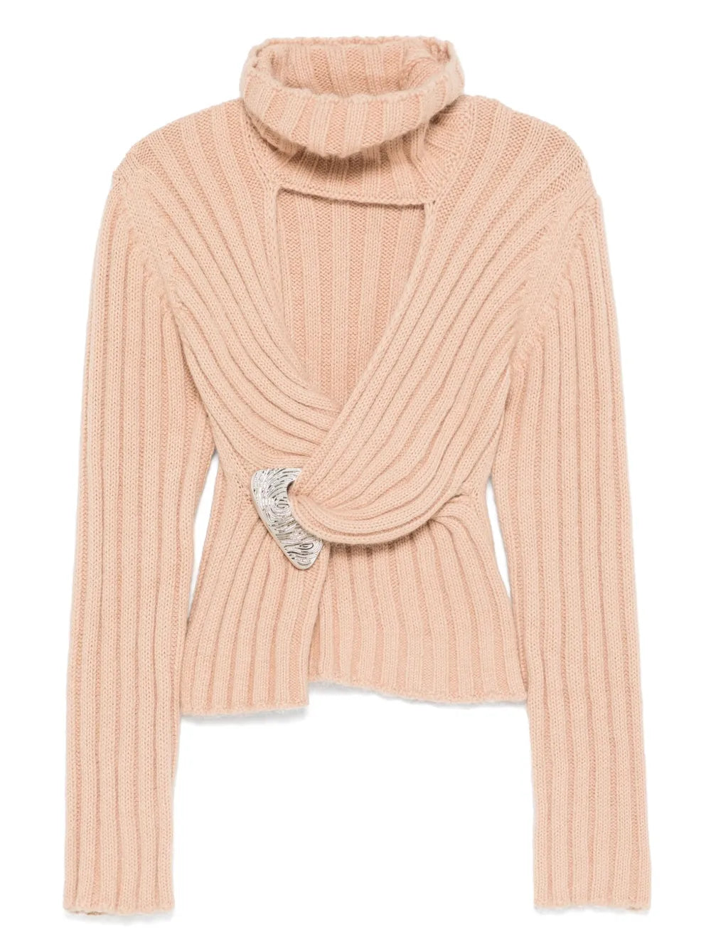 Twisted Roll-Neck Sweater