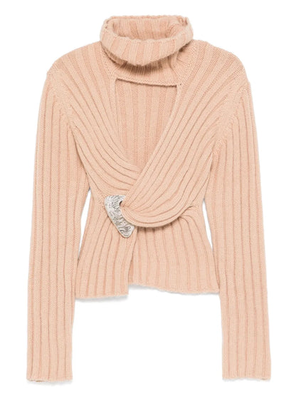 Twisted Roll-Neck Sweater