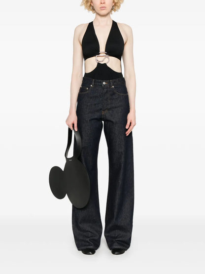 Cut-Out C-Logo Bodysuit