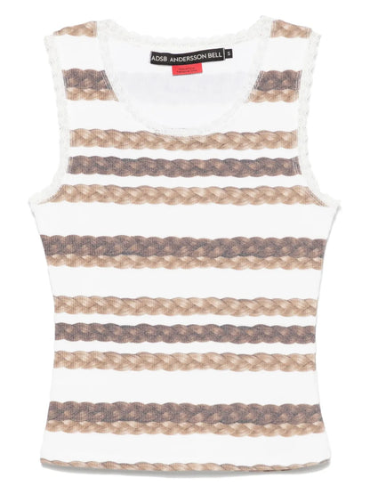 Hair Braid-Stripe Tank Top