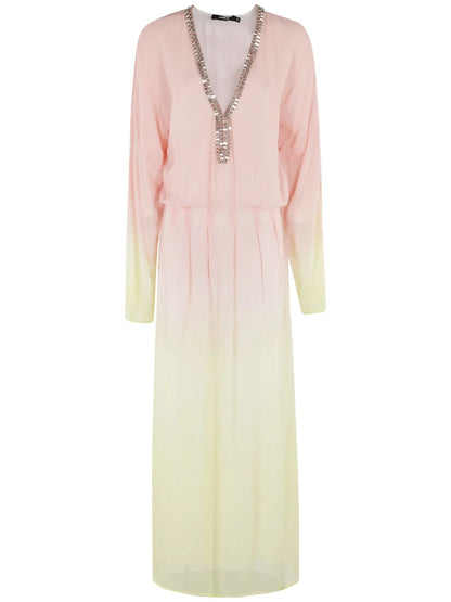 Gradient-Effect Maxi Dress