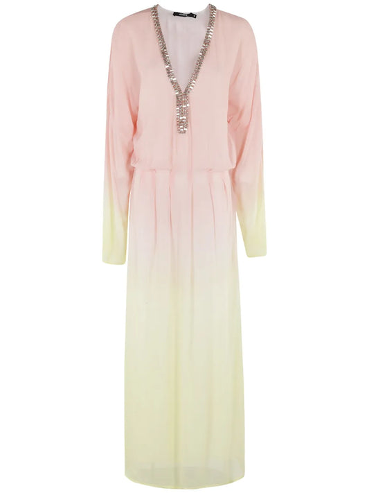 Gradient-Effect Maxi Dress