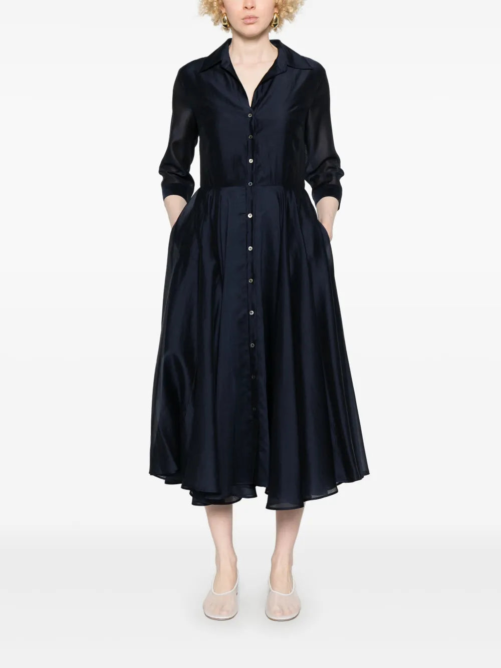 Flared Midi Dress