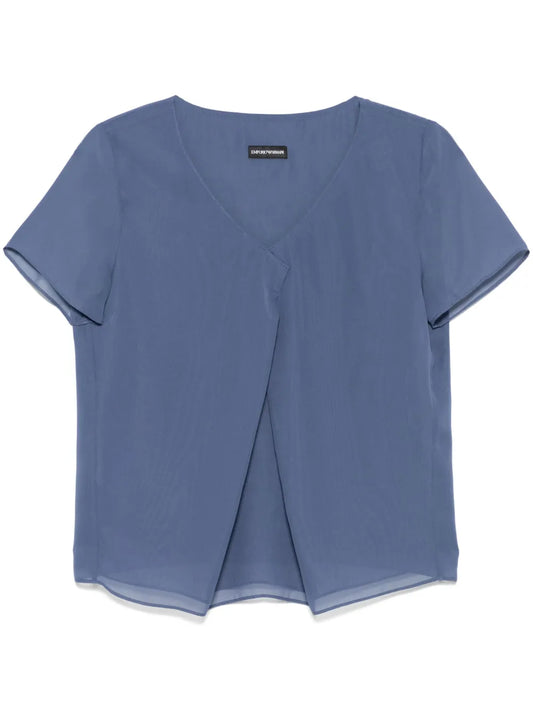 Pleat-Detailed Blouse
