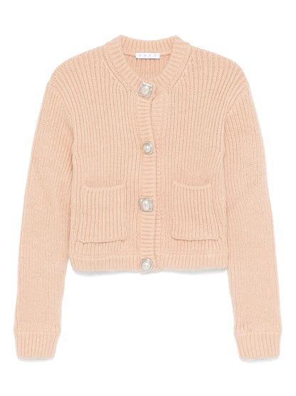 Gemstone-Button Cardigan