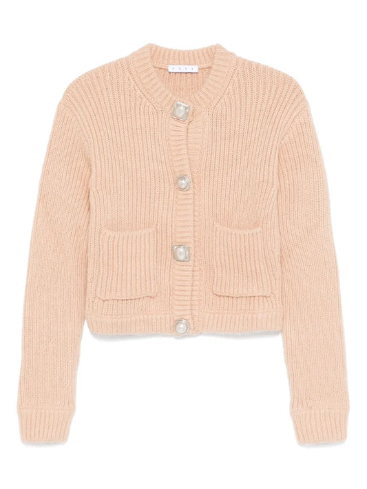 Gemstone-Button Cardigan
