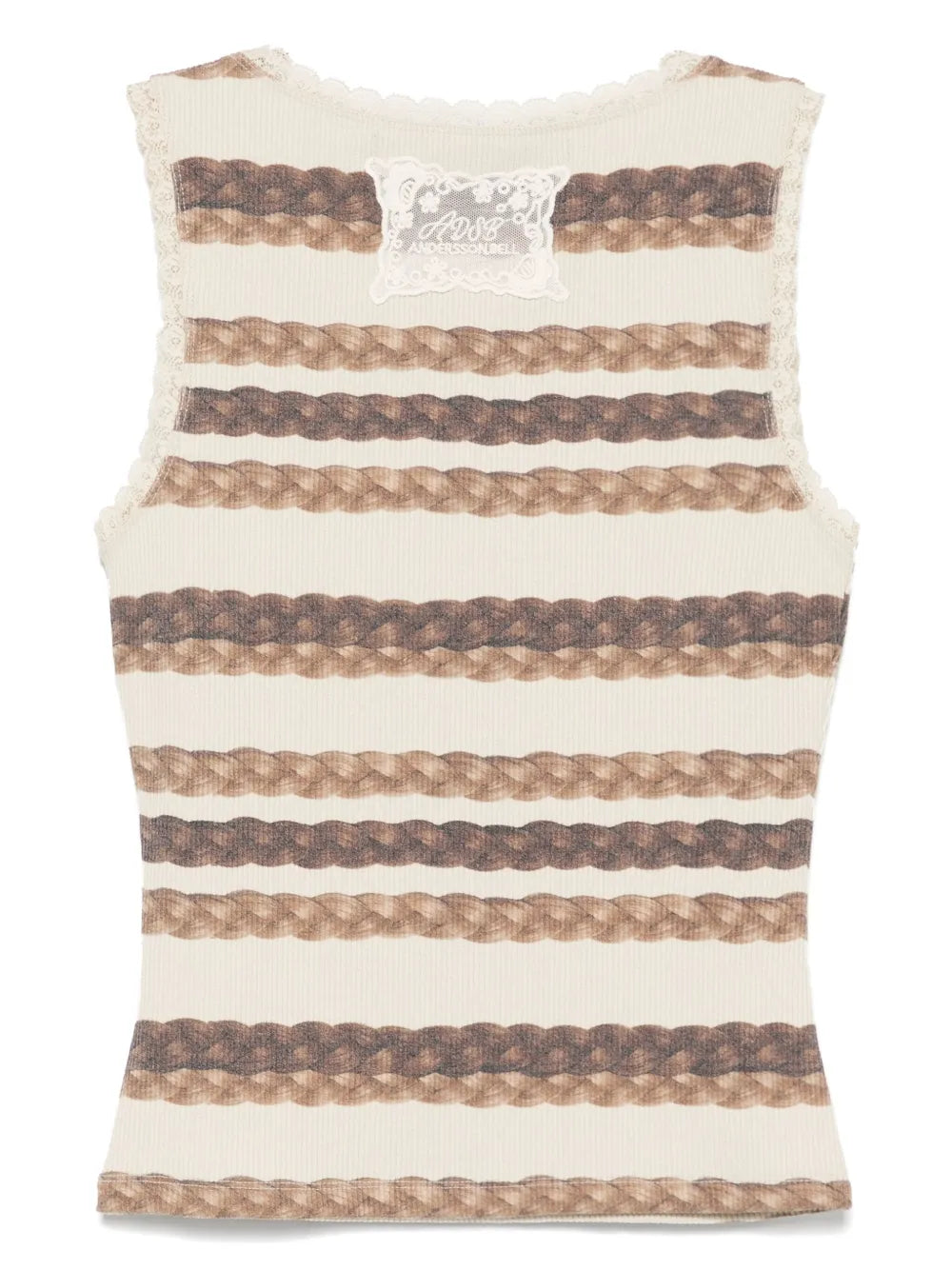 Hair Braid-Stripe Tank Top
