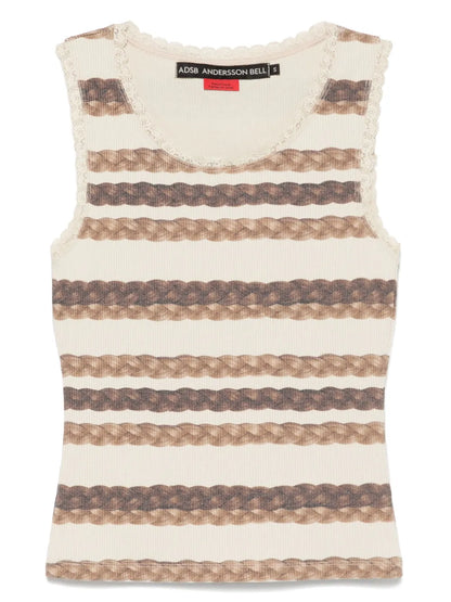 Hair Braid-Stripe Tank Top