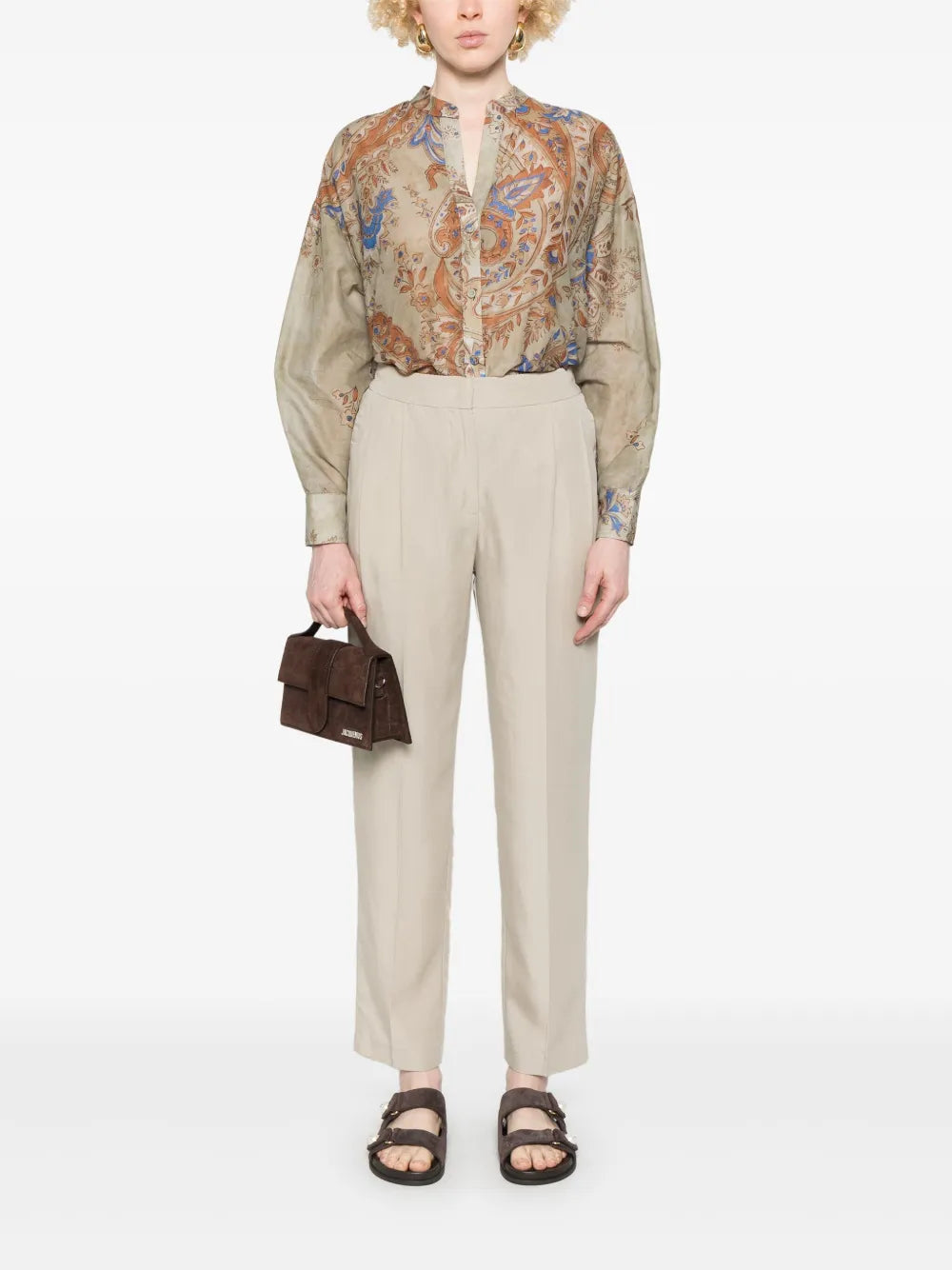 Tapered-Leg Trousers