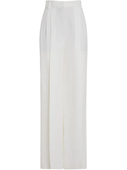 Pintuck Detailing Tailored Trousers