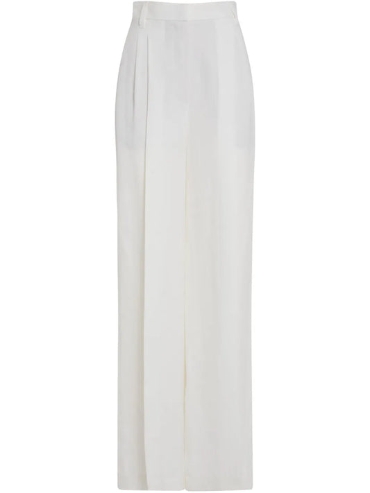 Pintuck Detailing Tailored Trousers