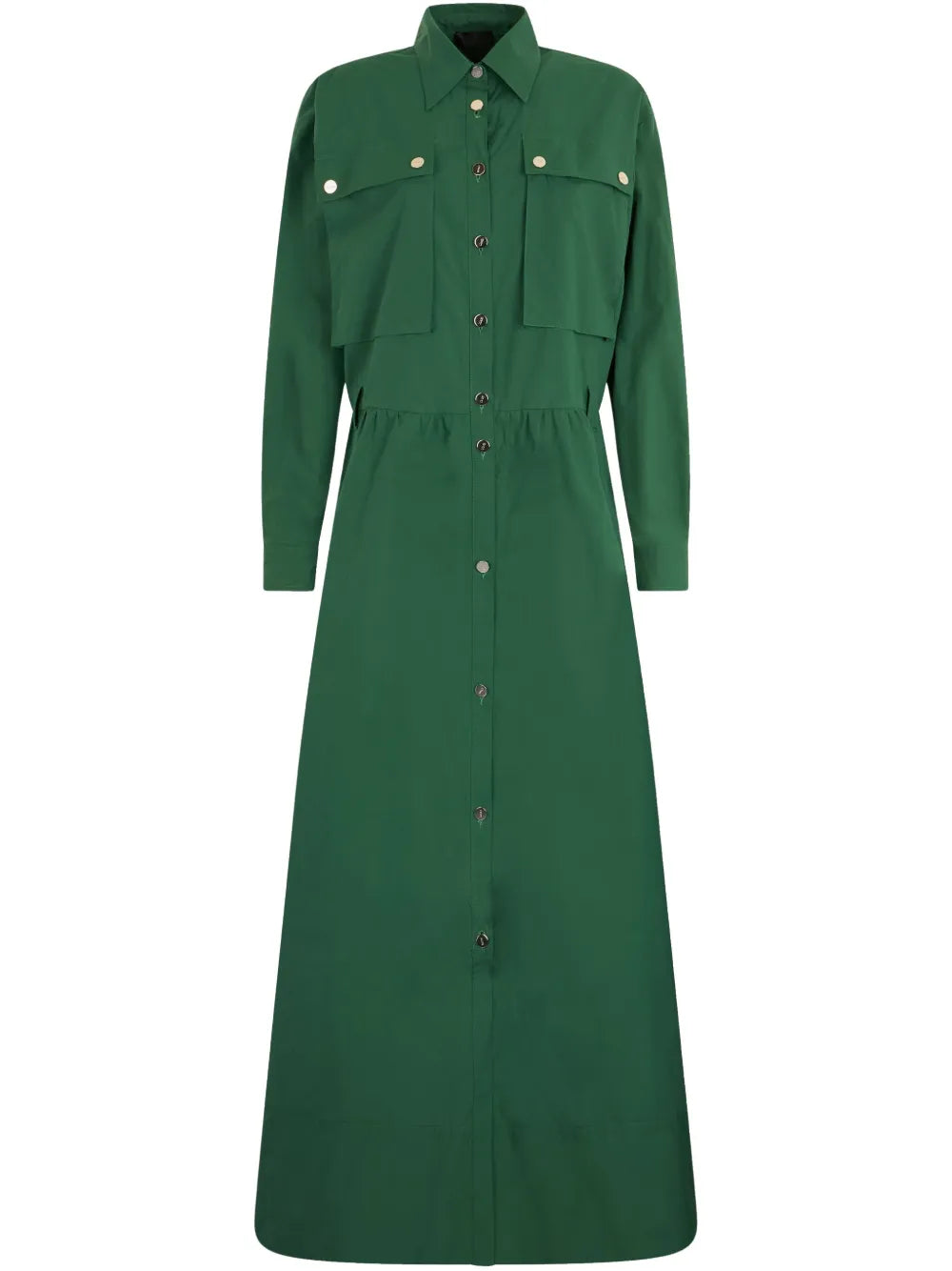 Button-Front Utility Dress