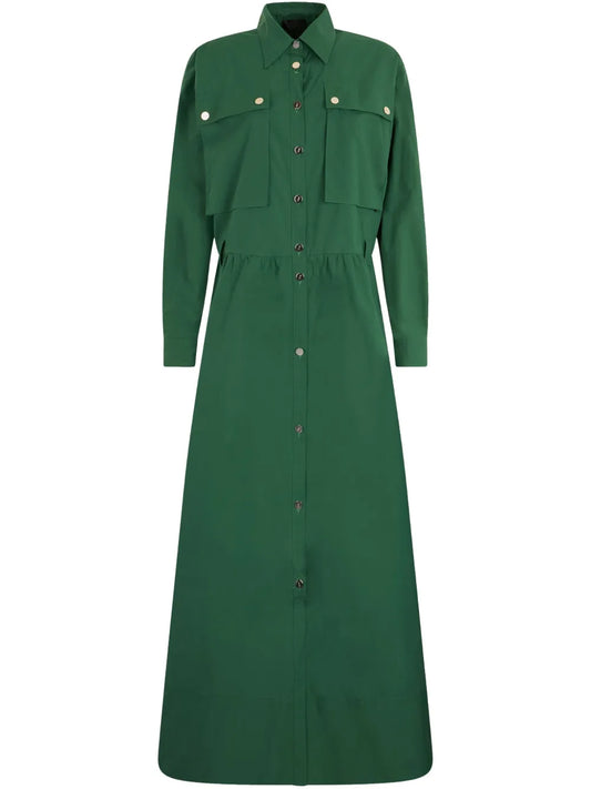 Button-Front Utility Dress