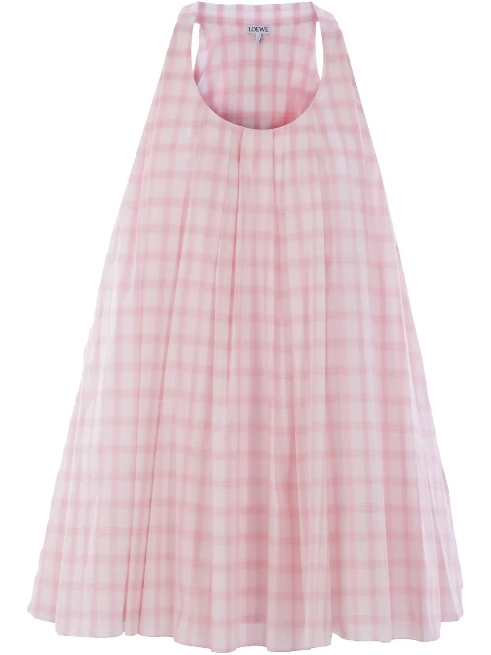 Checked Midi Dress