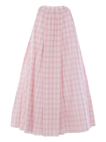 Checked Midi Dress
