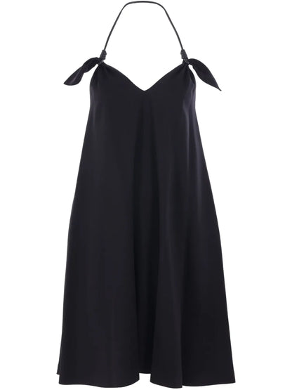 Knot-Detailing Midi Dress