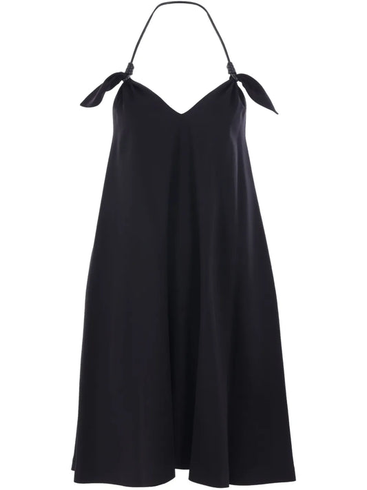 Knot-Detailing Midi Dress