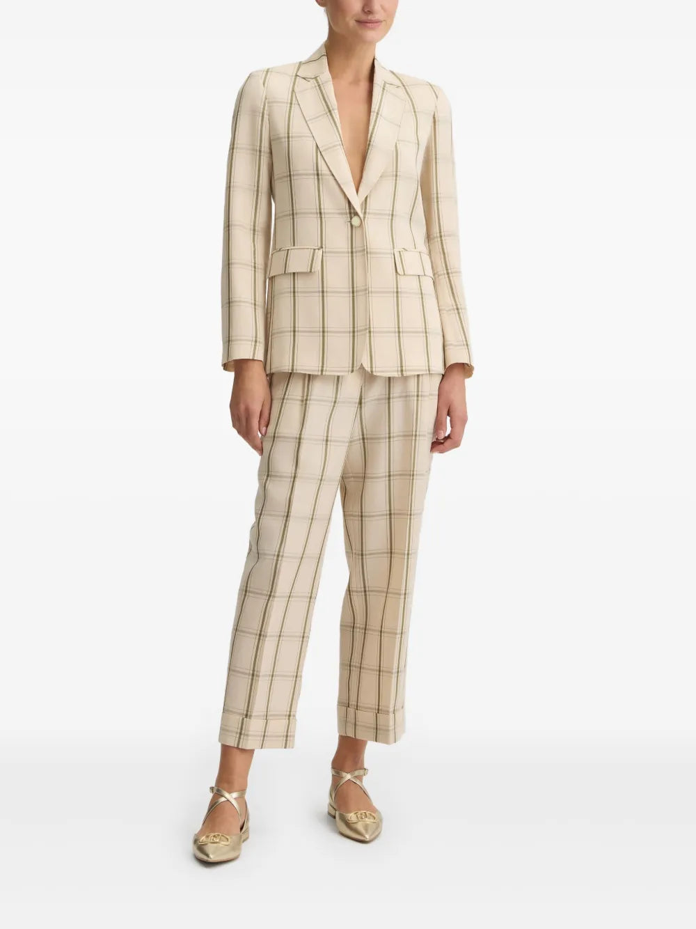 Checked Blazer