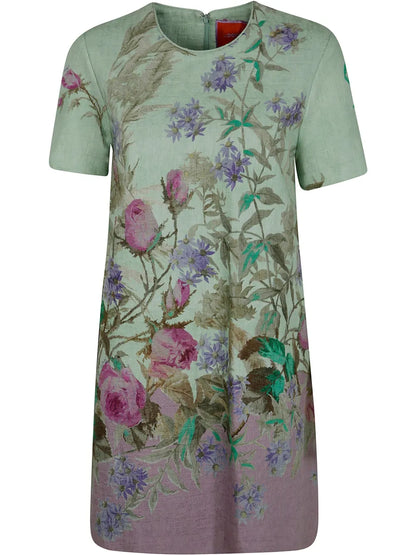 Floral-Print Mini Dress