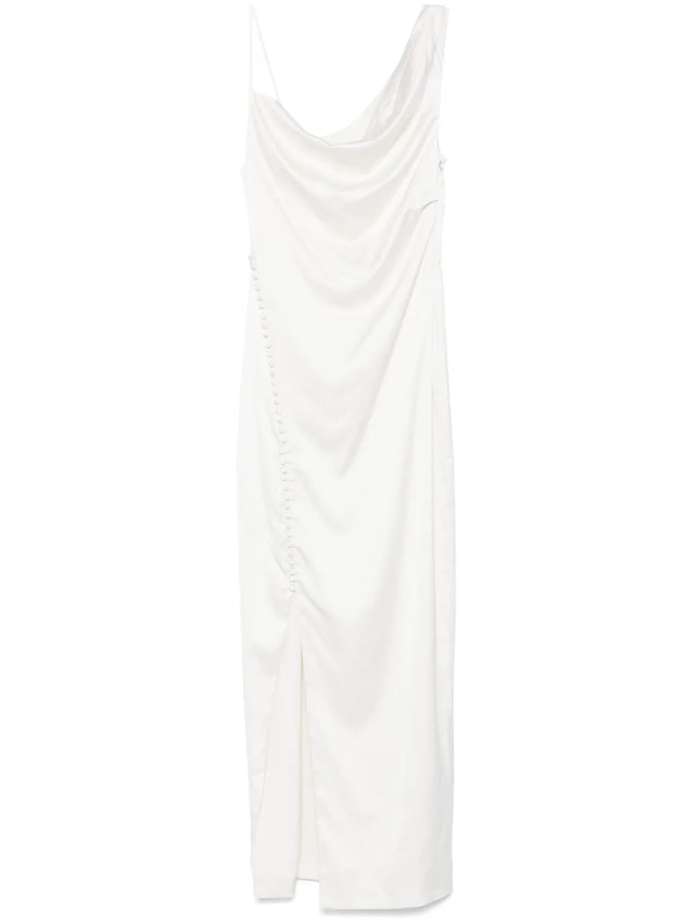 Draped Satin Dress