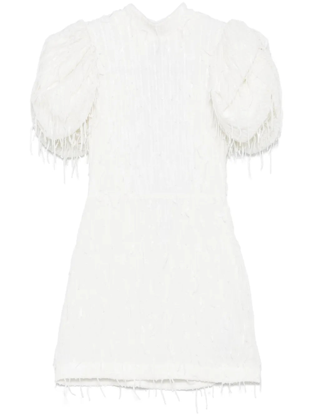 Puff-Sleeve Mini Dress