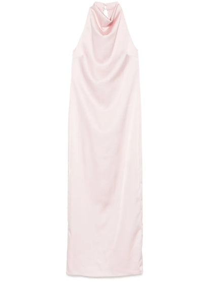 Satin Halterneck Dress