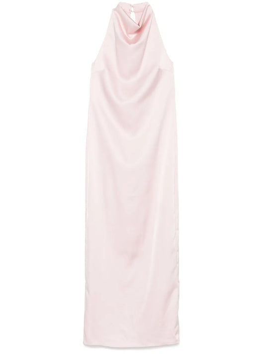 Satin Halterneck Dress