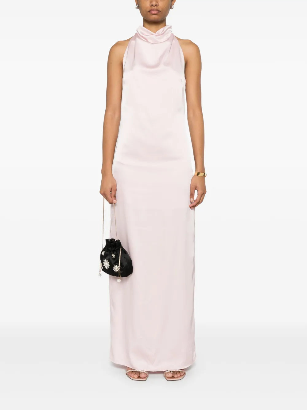 Satin Halterneck Dress