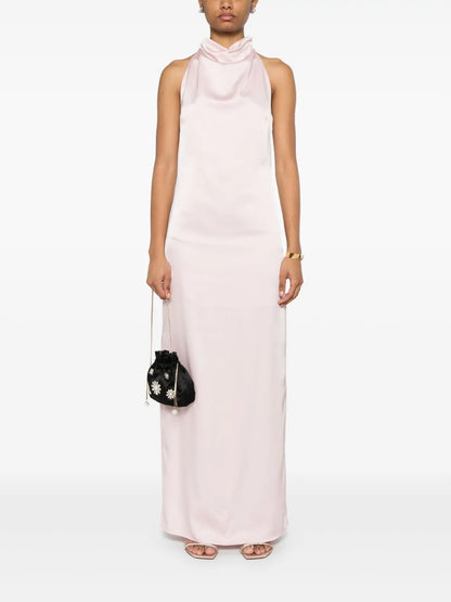 Satin Halterneck Dress