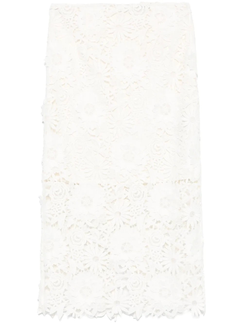 3D Lace Pencil Skirt