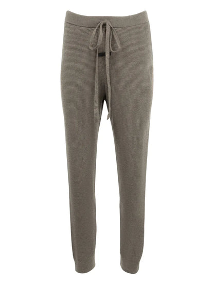 Waffle-Knit Track Pants