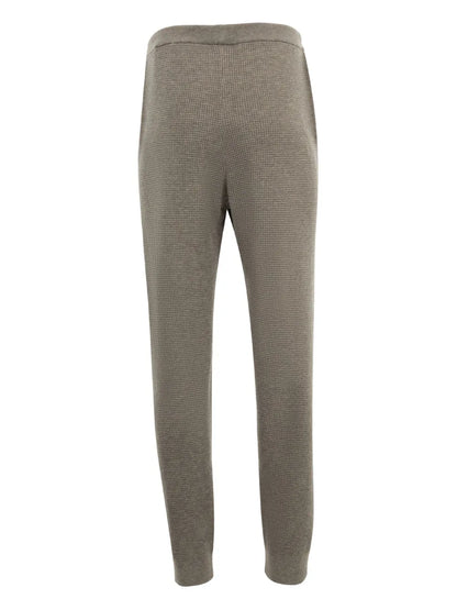 Waffle-Knit Track Pants