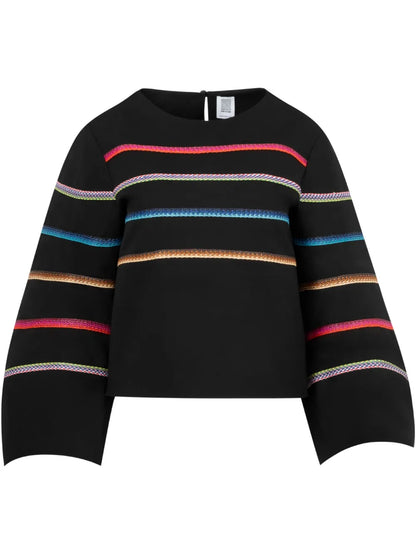 Triped Raffia Jumper