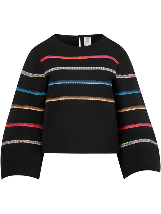 Triped Raffia Jumper
