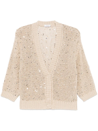 Crochet-Knit Cardigan