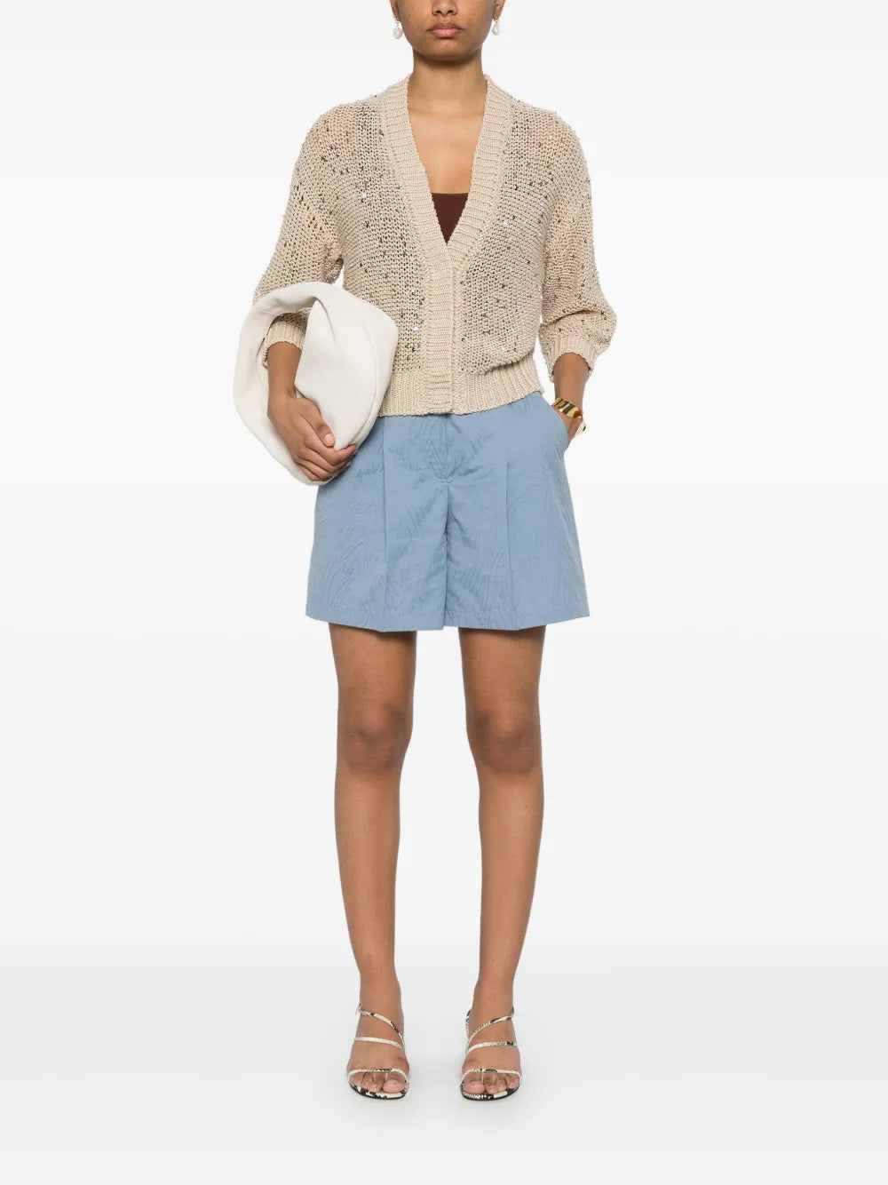 Crochet-Knit Cardigan