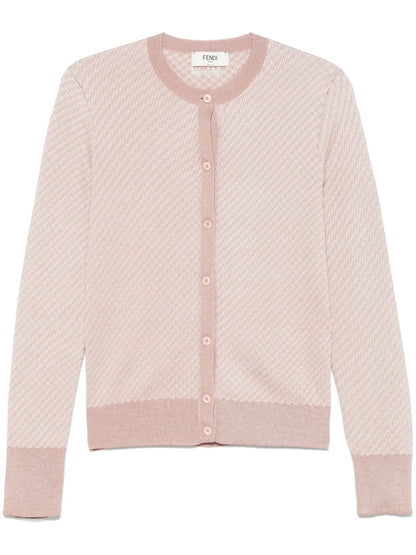 Ff-Jacquard Cardigan
