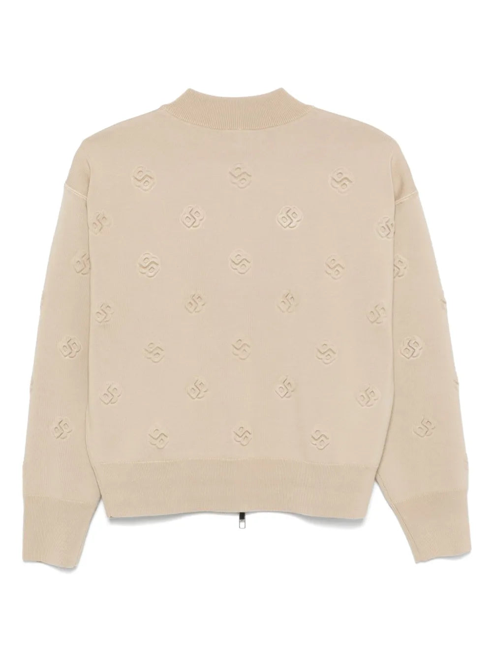 Logo-Embossed Cardigan