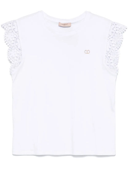 Lace-Detail T-Shirt