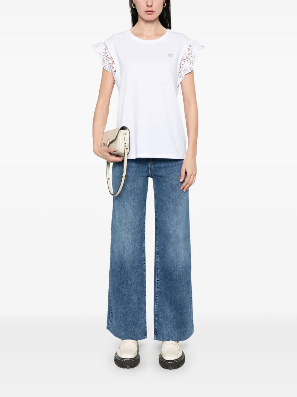 Lace-Detail T-Shirt