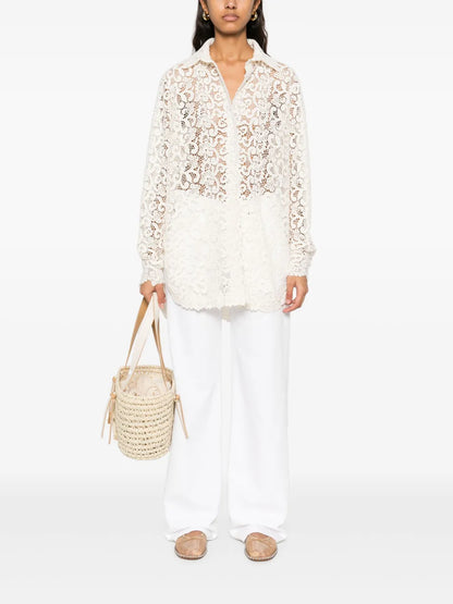 Guipure-Lace Shirt