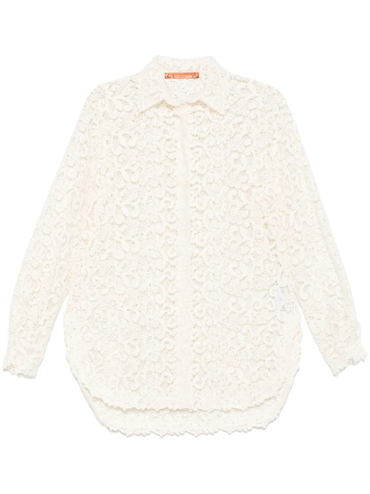 Guipure-Lace Shirt