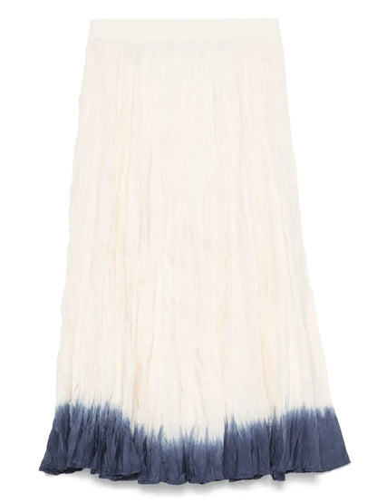 Crinkled Midi Skirt