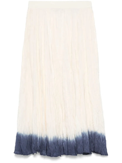 Crinkled Midi Skirt