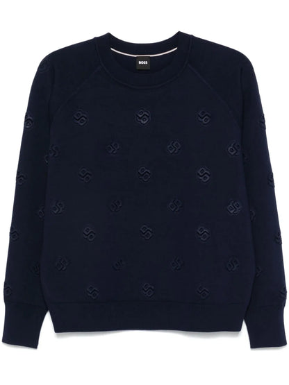 Logo-Embossed Sweater