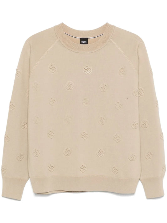 Logo-Embossed Sweater