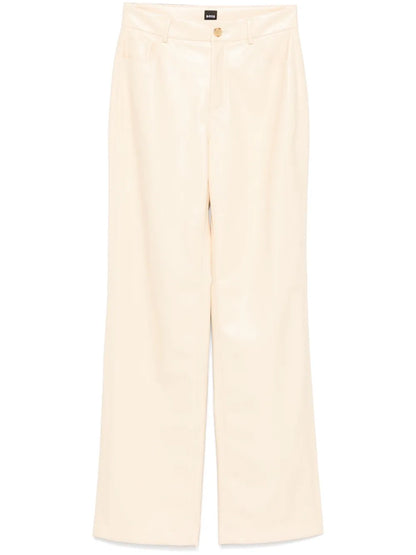 Faux-Leather Trousers