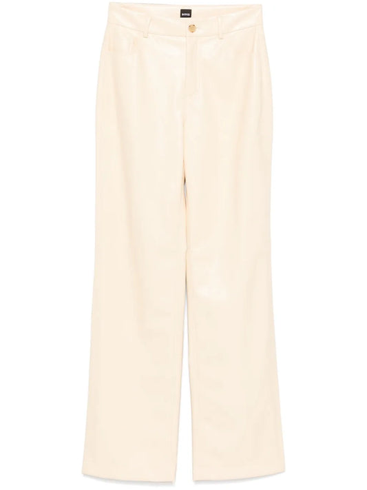 Faux-Leather Trousers